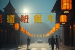 《雨季放映员》钨丝灯下放映间走廊的光线路径